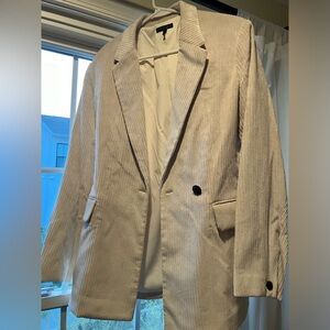 Gorgeous, NEVER WORN Rag & Bone Tessa Ivory Corduroy Blazer, Size 8